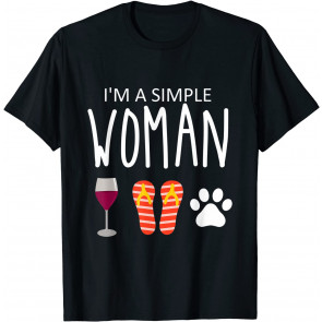 Funny Wine Beach Sandals Dog Lover Ladies Summer Gift T-Shirt