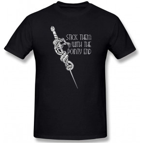 Game Of Thrones Stick Them With The Pointy End Black T-Shirt