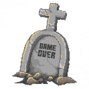Game Over Retro Tombstone Tshirt