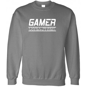 Gamer - I'll Sleep When I'm Dead - Gaming Pc - Fleece Sweat T-Shirt