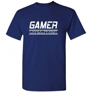 Gamer - I'll Sleep When I'm Dead - Gaming Pc - T-Shirt