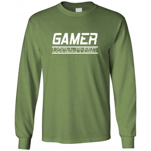 Gamer - I'll Sleep When I'm Dead - Gaming Pc - T-Shirt
