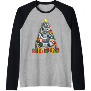 Gamer Christmas Tree Pajamas Kids Boys Men Video Games Xmas T-Shirt