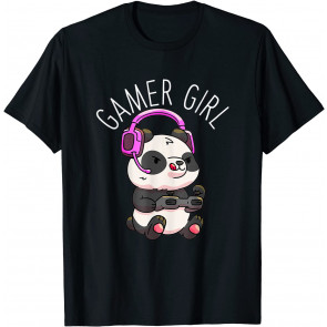 Gamer Girl Panda Gaming Pandas Video Game Women Girls Gift T-Shirt