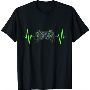 Gamer Heartbeat Gaming Video Games Boys Girls T-Shirt