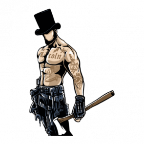 Gangsta Lincoln Tough Guy Tshirt