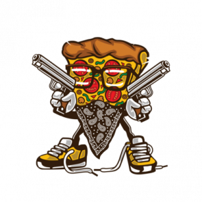Gangsta Pizza Vintage Tshirt