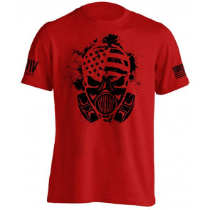 Gas Mask American Survivor Military T-Shirt