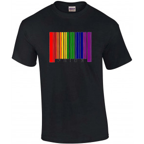 Gay Pride Flag Rainbow Barcode Support LGBTQ T-Shirt