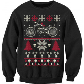 Gearhead Biker Motorcycle - Ugly Christmas  Sweat T-Shirt