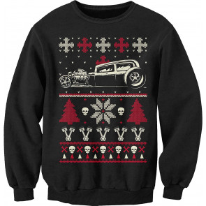 Gearhead CAR - Hot Rod Ugly Christmas  Sweat T-Shirt