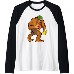 German Bigfoot Sasquatch Beer Lederhose T-Shirt