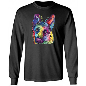 German Shepherd - Dean Russo Dog Modern Art - T-Shirt