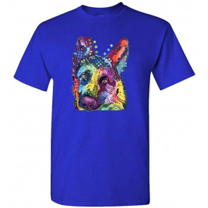 German Shepherd - Dean Russo Dog Modern Art - T-Shirt