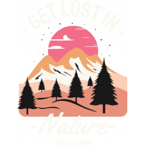 Get Lost In Nature Authentic Apparel T-Shirt