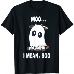 Ghost Cow Muh I My Buh Pumpkin Costume Halloween T-Shirt