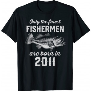 Gift For 10 Year Old: Fishing Fisherman 2011 10th Birthday T-Shirt