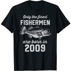 Gift For 11 Year Old: Fishing Fisherman 2009 11th Birthday T-Shirt