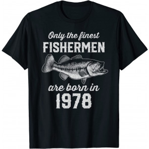 Gift For 42 Year Old: Fishing Fisherman 1978 42nd Birthday T-Shirt