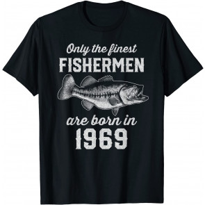 Gift For 51 Year Old: Fishing Fisherman 1969 51st Birthday T-Shirt