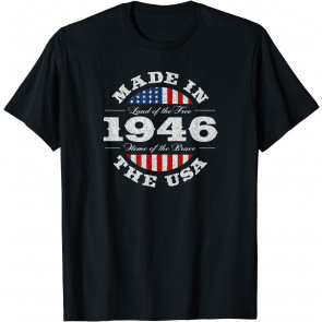Gift For 75 Year Old: USA 1946 75th Birthday T-Shirt