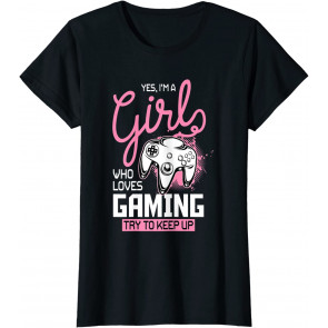 Girl Who Loves Gaming T-Shirt