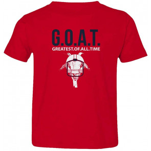 Goat - Greatest Of All Time Player Fan New England Football Little Kids Girls Boys Toddler T-Shirt