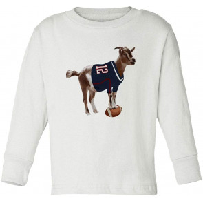 Goat Football England Fan Little Kids Girls Boys T-Shirt