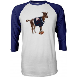 Goat Football England Fan Men's Quarter Sleeve T-Shirt