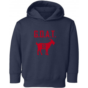 Goat Greatest Of All Time New England Football Little Kids Girls Boys Toddler T-Shirt