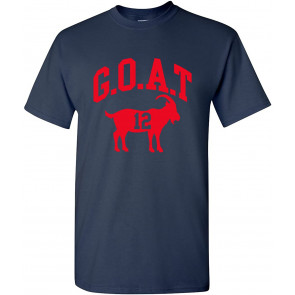 Goat Greatest Of All Time New England Football T-Shirt