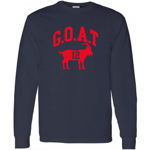 Goat Greatest Of All Time New England Football T-Shirt
