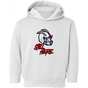 G.O.A.T. Helmet Still Here England Fans Little Kids Girls Boys Toddler T-Shirt