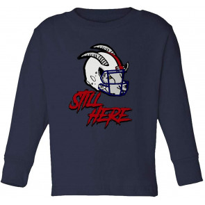 G.O.A.T. Helmet Still Here England Fans Little Kids Girls Boys Toddler T-Shirt