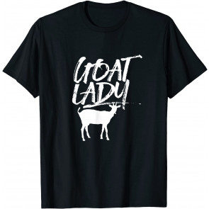 Goat Lady Animal Lover Goats Domestic Sheperd T-Shirt