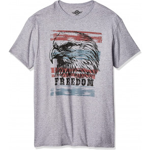 God Bless America Men's USA Flag Eagle Home Of The Brave T-Shirt