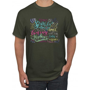 God Grant Me Serenity Courage And Wisdom Prayer Faith Inspirational/Christian T-Shirt
