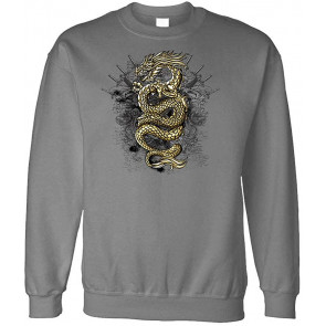 Gold Dragon - Fleece Sweat T-Shirt
