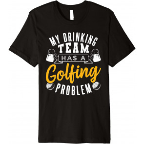 Golfing And Beer Team Design For Men T-Shirt