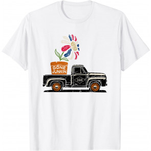 Gone Junkin - Antique Junk Thrifting Hunt Patriotic American T-Shirt