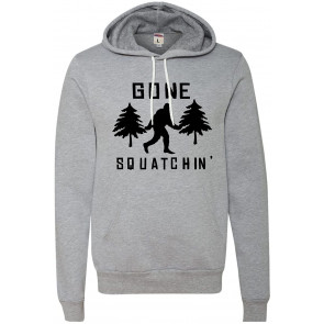 Gone Squatchin' Gone Squatching Bigfoot Sasquatch Deluxe Super Soft Sweat T-Shirt