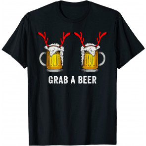 Grab A Beer Boobs Ugly Christmas  Sexy T-Shirt