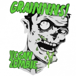 Grainnns Vegan Zombie  Vegetarian Zombie Funny Zombie Tshirt