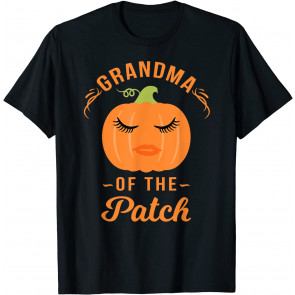 Grandma Of The Patch Pumpkin Halloween T-Shirt