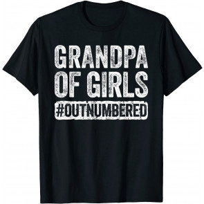 Grandpa Of Girls Outnumbered T-Shirt