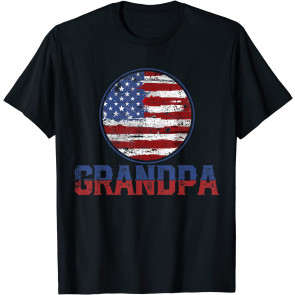 Grandpa USA American Flag Patriotic T-Shirt