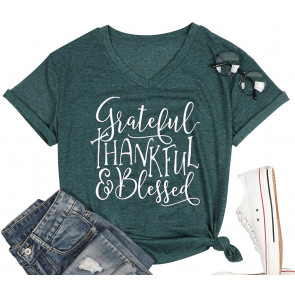 Grateful Thankful Blessed T T-Shirt
