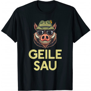 Great Sow, Wild Boar, Hunter, T-Shirt