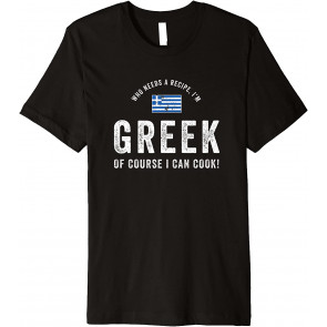 Greek Food Chef Flag Cute T-Shirt