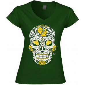 Green Bay Sugar Skull FTB T-Shirt